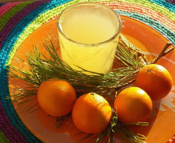 boisson mandarine-sapin
