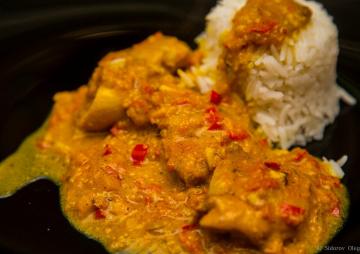 Curry cuisine. Plat que l'écrivain russe Goncharov appelé « toxique »