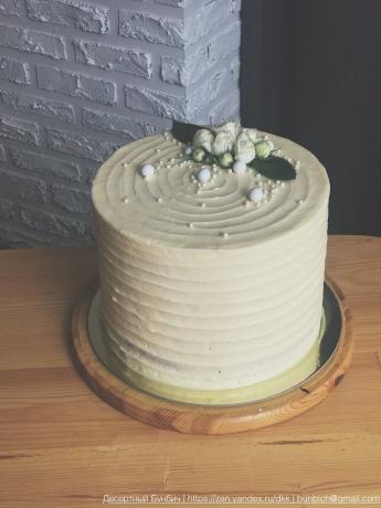 La possibilité d'utiliser la crème sur un gâteau de mariage