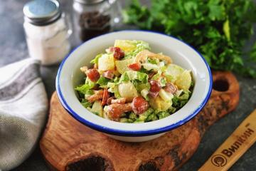 Salade de champignons marinés