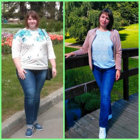 Mai 2018 - Juillet 2019. Moins 49 kg.