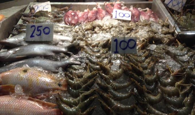 Les prix des fruits de mer (dans le cul) - multiplié par deux: obtenir en roubles.