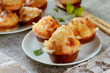 Muffins au jambon et fromage