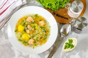 Soupe de poisson au saumon