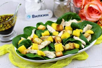 Salade de mangue et poulet
