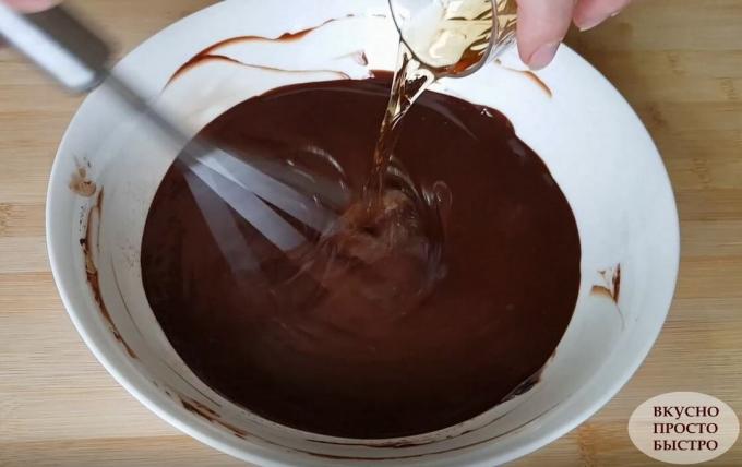 Procédé de préparation d'un dessert au chocolat