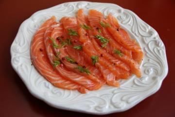 Plats cuisinés « saumon » du saumon rose