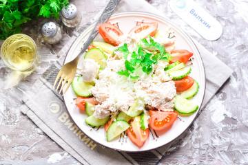 Salade de poulet diététique