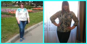 Je mange du poids délicieux et perdre. Mon résultat pour 10 mois moins 39 kg.